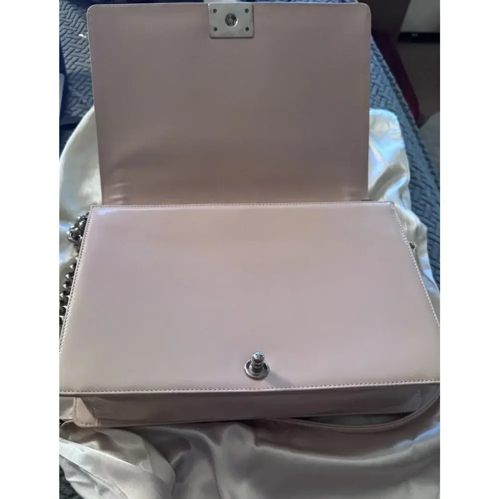 Chanel Reverso Boy Bag Pink Patent With COA And Dust bag - Picture 7 of 16